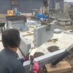 桑名市佛眼院　永代供養墓工事　㉞個別墓外柵設置